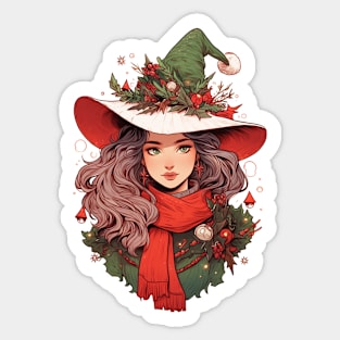 Yule Witch Sticker